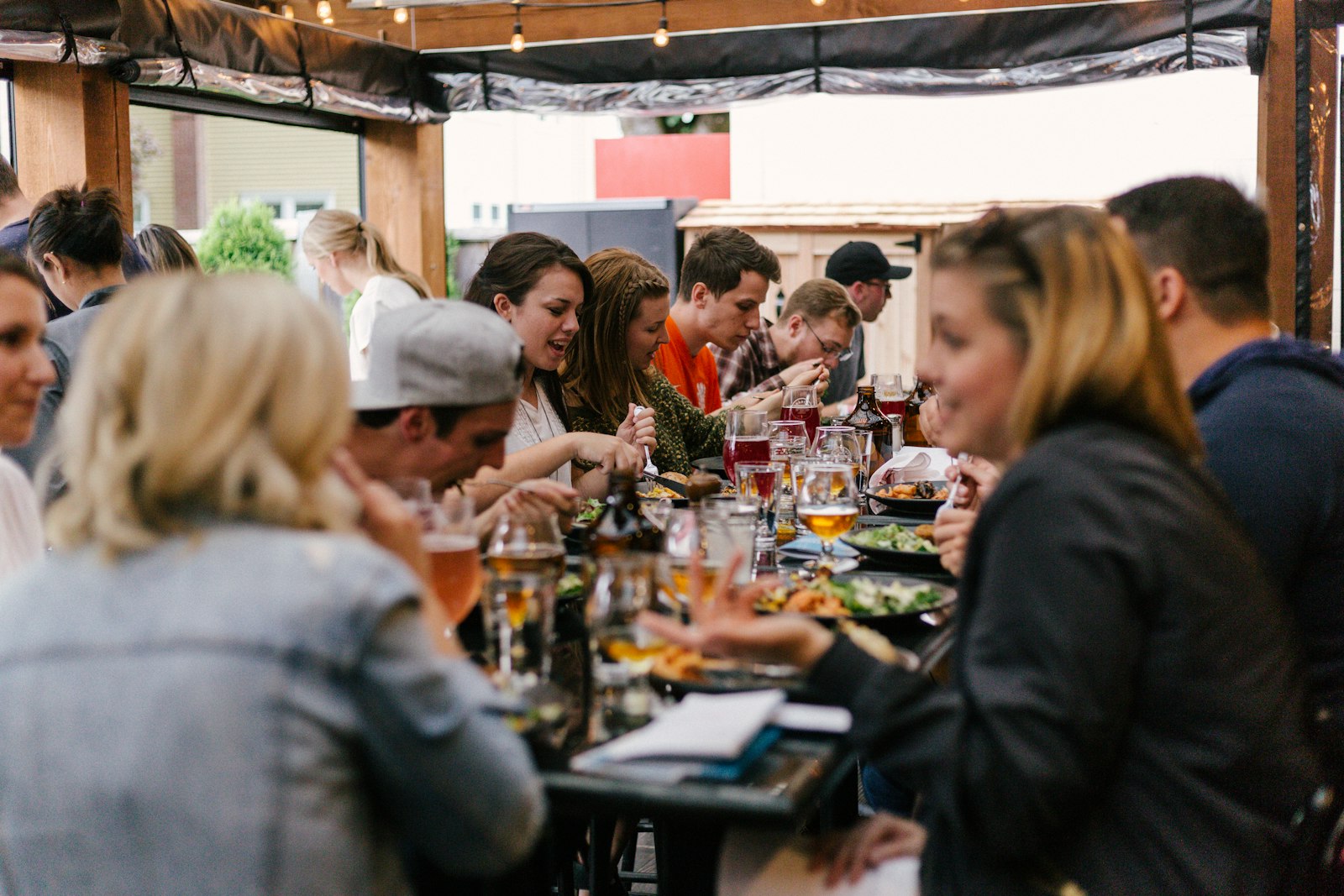 Professionals toasting at a curated Vancouver networking evening